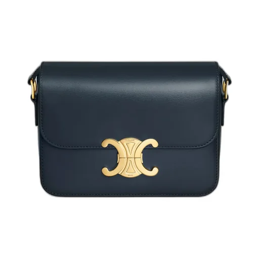 Teen Triomphe Bag In Shiny Calfskin