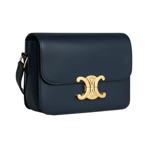 Teen Triomphe Bag In Shiny Calfskin