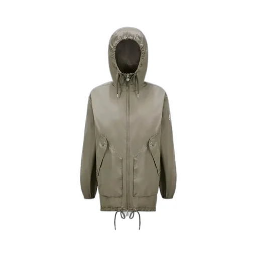 Moncler Logo Patch Hooded Coat