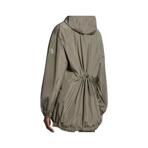 Moncler Logo Patch Hooded Coat
