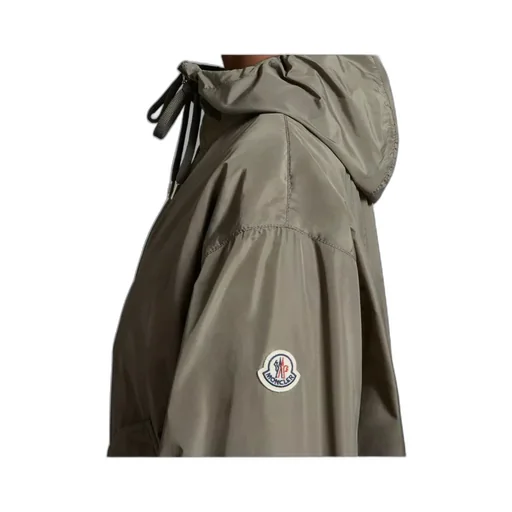 Moncler Logo Patch Hooded Coat