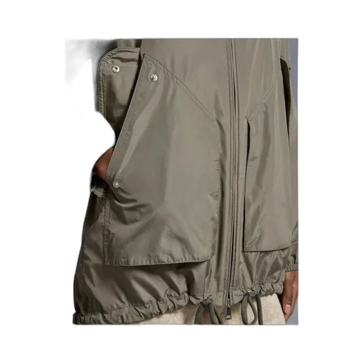 Moncler Logo Patch Hooded Coat