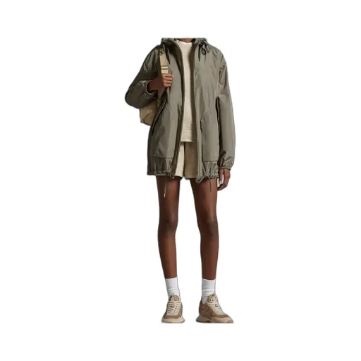 Moncler Logo Patch Hooded Coat
