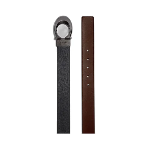 Logo Buckle Double-Sided Belt
