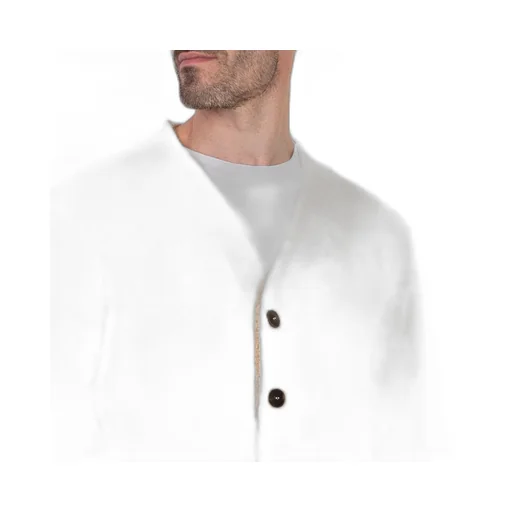 Button-Up Cotton Cardigan