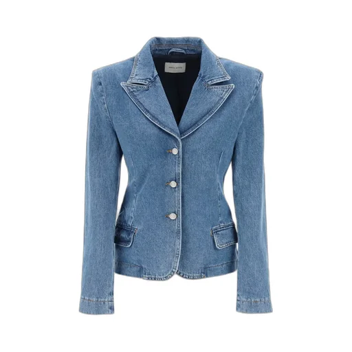 Magda Butrym Single-Breasted Denim Jacket