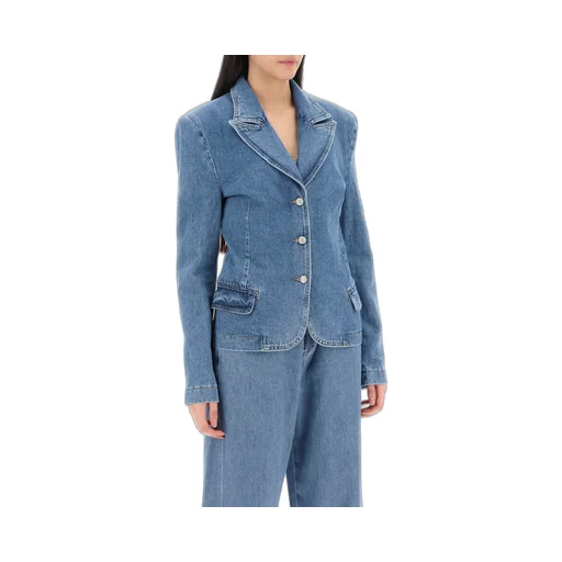Magda Butrym Single-Breasted Denim Jacket