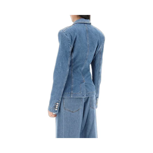 Magda Butrym Single-Breasted Denim Jacket