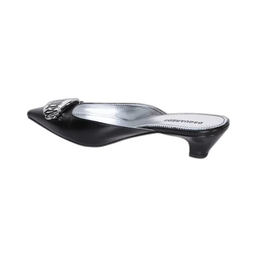 Dsquared2 Logo-Plaque Pointed-Top Mules