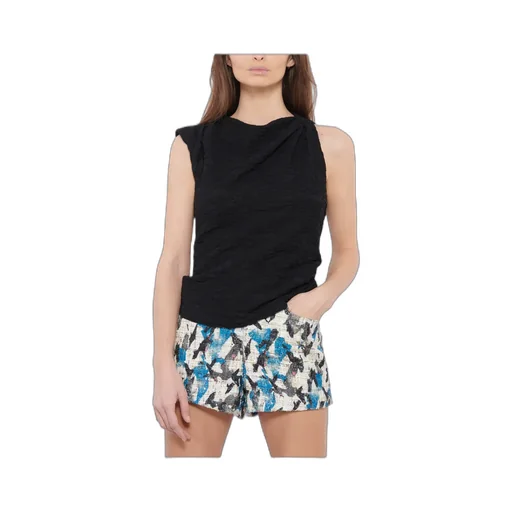 Isabel Marant Crinkled Asymmetric Jersey Top