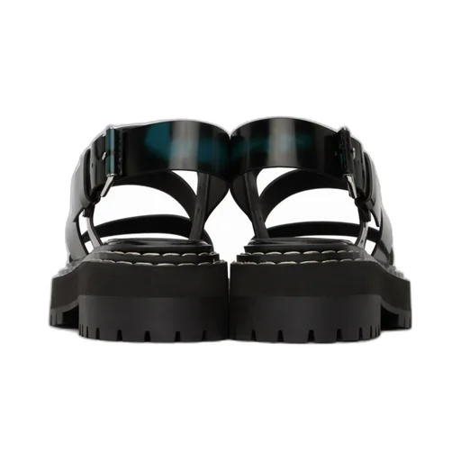 Lug Open Toe High Heeled Sandals