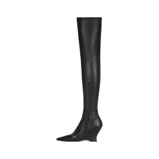 Raven Over-The-Knee Boots In Leather And Ayers