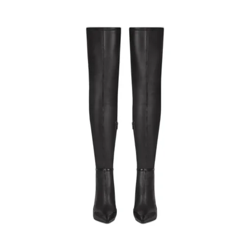 Raven Over-The-Knee Boots In Leather And Ayers