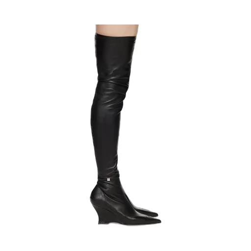 Raven Over-The-Knee Boots In Leather And Ayers