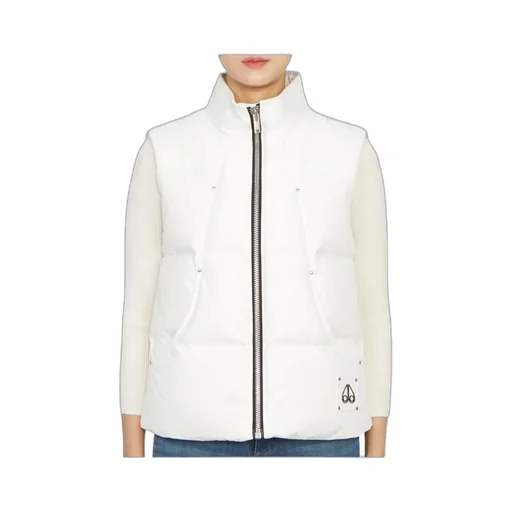 Down Vest With Standing Neck