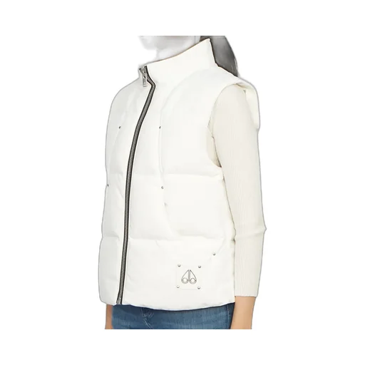 Down Vest With Standing Neck
