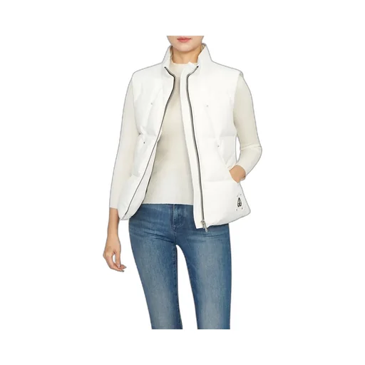 Down Vest With Standing Neck