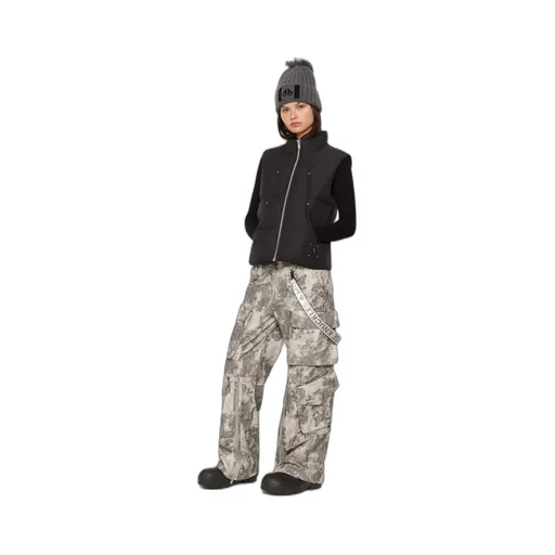 Down Vest With Standing Neck