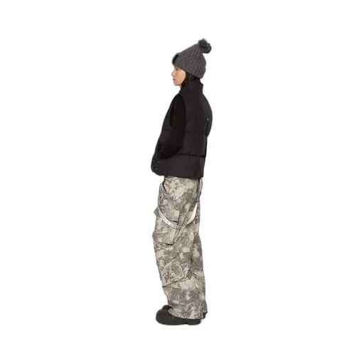 Down Vest With Standing Neck