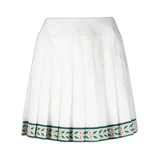 Casablanca Laurel Satin Tennis Skirt