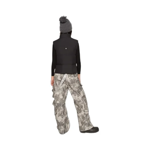 Down Vest With Standing Neck