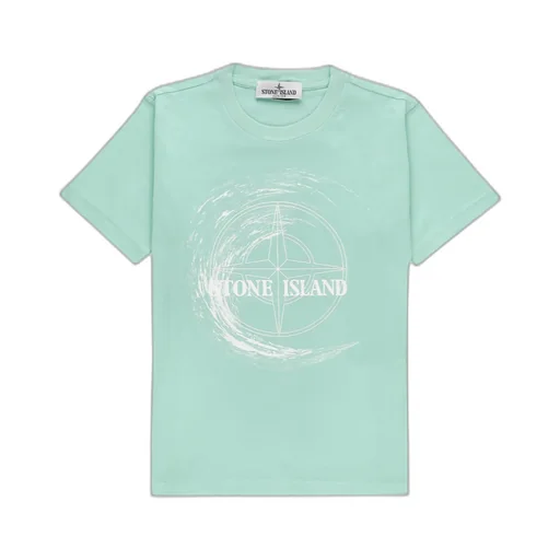 Stone Island Junior Logo Printed Crewneck T-Shirt