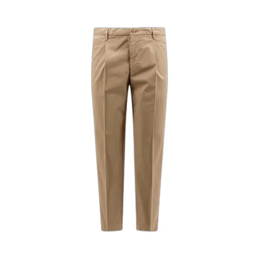 Stretch-Cotton Tapered Trousers
