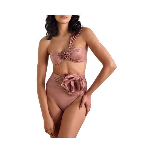 Floral-Appliqué Bikini Bottoms