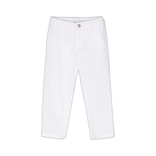 Mid-Rise Cotton Chino Trousers