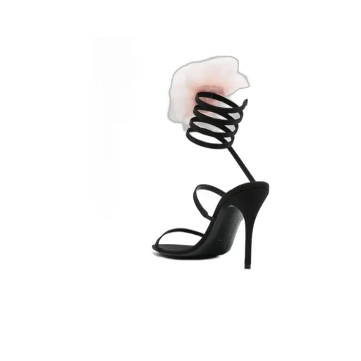 110Mm Floral-Appliqué Sandals