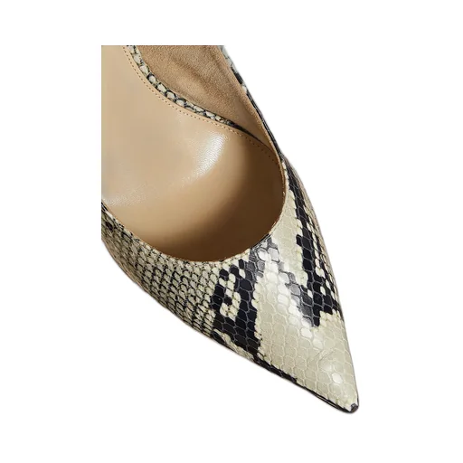 Khaite Slingback Embossed Pumps
