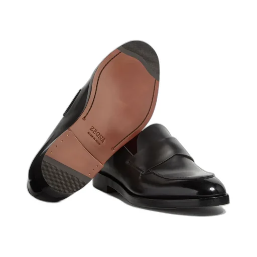Zegna Torino Round Toe Loafers