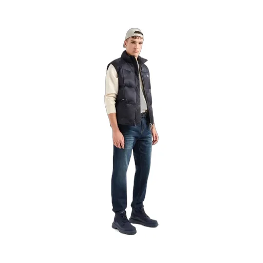 Low-Waist Button Denim Trousers