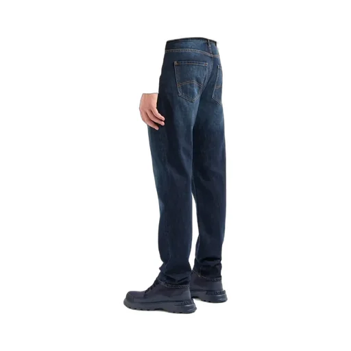 Low-Waist Button Denim Trousers