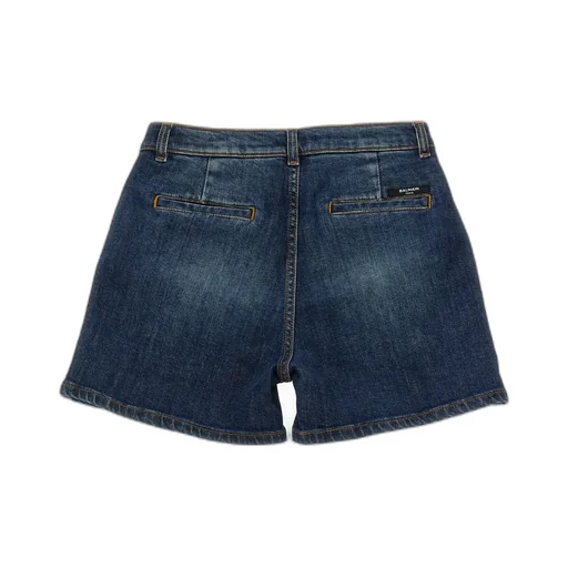 Balmain Kids Thigh-Length Denim Shorts