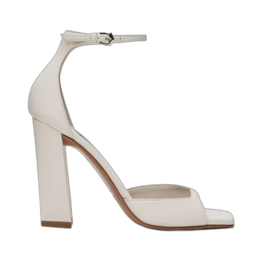Grace Pin-Button High-Heeled Sandals