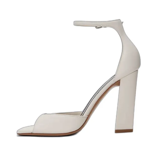 Grace Pin-Button High-Heeled Sandals