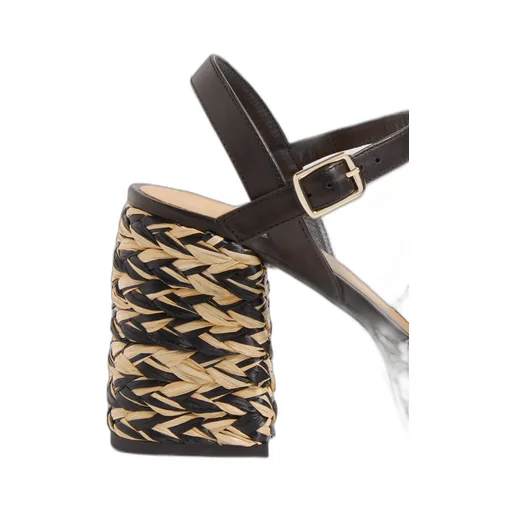Vicen 95Mm Raffia Sandals