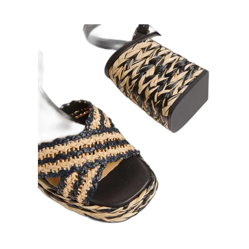 Vicen 95Mm Raffia Sandals