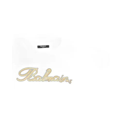 Balmain Kids Logo Embroidered Crewneck T-Shirt
