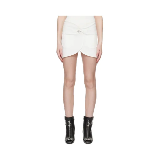CourrÈGes Ellipse Denim Mini Skirt