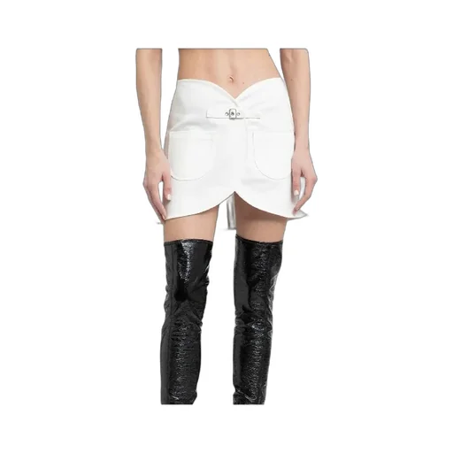 CourrÈGes Ellipse Denim Mini Skirt
