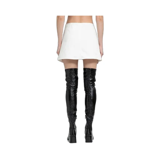 CourrÈGes Ellipse Denim Mini Skirt