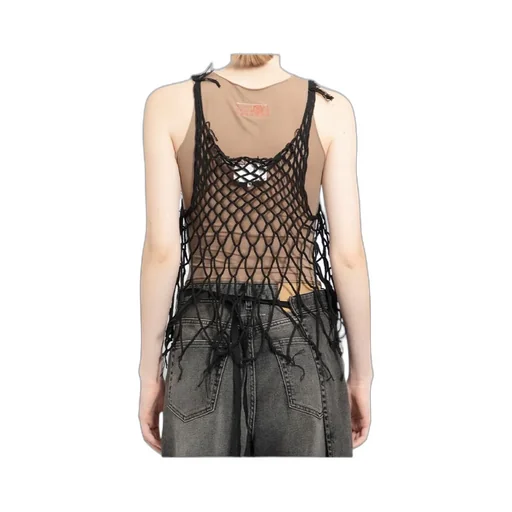 Mm6 Maison Margiela Mesh Knit Tank Top