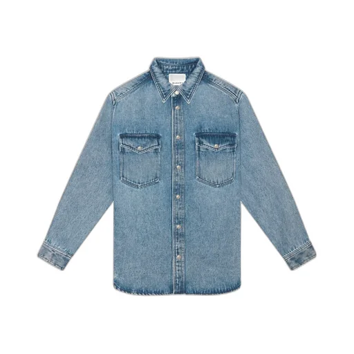 Isabel Marant Long-Sleeved Button-Up Denim Shirt