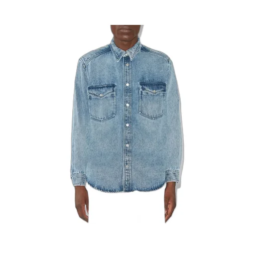 Isabel Marant Long-Sleeved Button-Up Denim Shirt