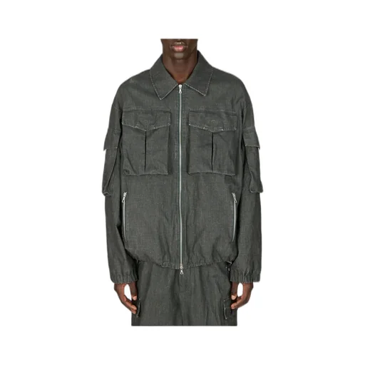 Dries Van Noten Pocket Detailed Zipped Jacket