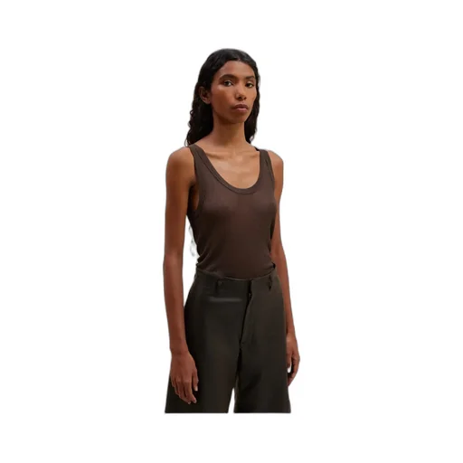 Lemaire Fine-Ribbed Scoop Neck Tank Top