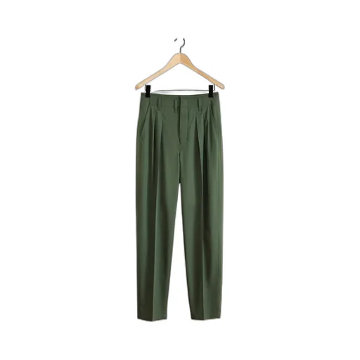 Lemaire Pleated Tapered Leg Trousers