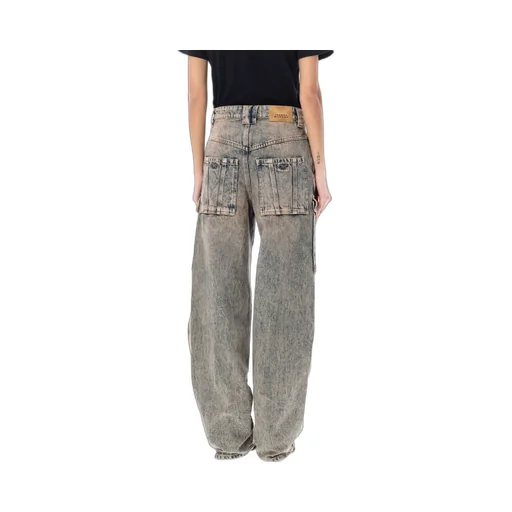 Isabel Marant ÉToile Heilani Mid-Rise Faded-Effect Cargo Jeans